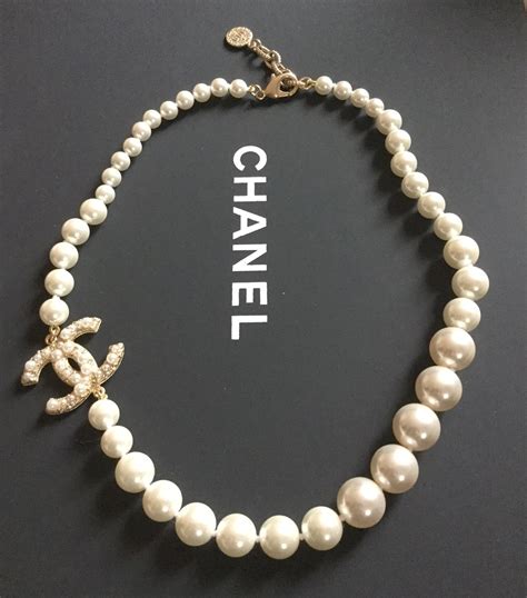 chanel small necklace|authentic chanel necklace for sale.